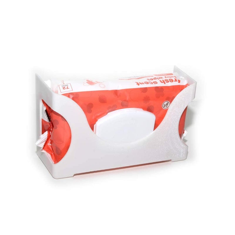 Gadjit Baby Wet Wipes, Hand Wipes Wall Dispenser | Mounts on a Wall and Holds Up to an 84 Count Pack of Wipes | Keeps Wipes Always Within Easy Reach of Messes (White) - Image 5